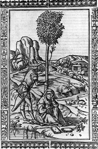 Frontispiece for a book of poems by Francesco Petrarch by Italian School